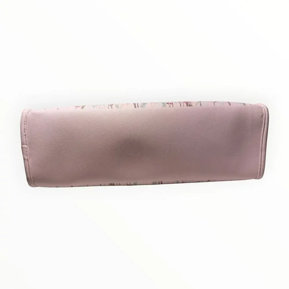 Vince Camuto Pink Floral Cosmetic Bag Set